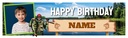 Personalised Party Banner - Fishing Catch - Custom Name & 1 Photo Upload