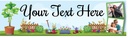 Happy Birthday Banner - Gardening- 2 Photo Upload
