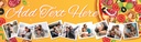 Personalised Birthday Banner - Pizza Party - Custom Text & 9 Photo Upload