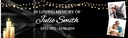 Personalised Memorial Banner - Funeral Candles - Custom Name & Date & 2 Photo Upload