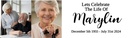 Personalised Funeral Banner - Celebration Of Life Memorial - Custom Name Date & 2 Photo Upload