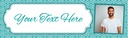 Personalised Ramadan Banner - Blue Design - 1 Photo Upload
