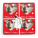 Personalised Wedding Wrapping Paper - Red Love Heart - Upload 1 Photo & Add Text