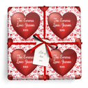 Personalised Valentines Wrapping Paper - Red Love Heart -  Add Name