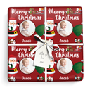 Personalised Christmas Wrapping Paper - Red Santa & Friends - Upload 1 Photo