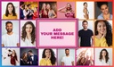 Personalised Birthday Backdrop Banner - Pink Photo Collage - 16 Photo Upload