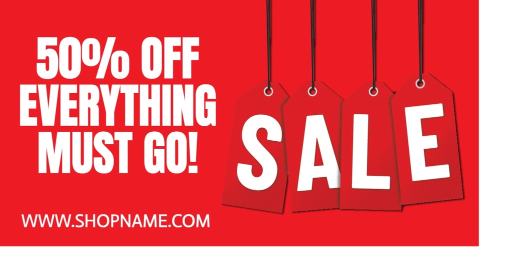 Sale Banner - Customisable - Business Banner - Sale Now On